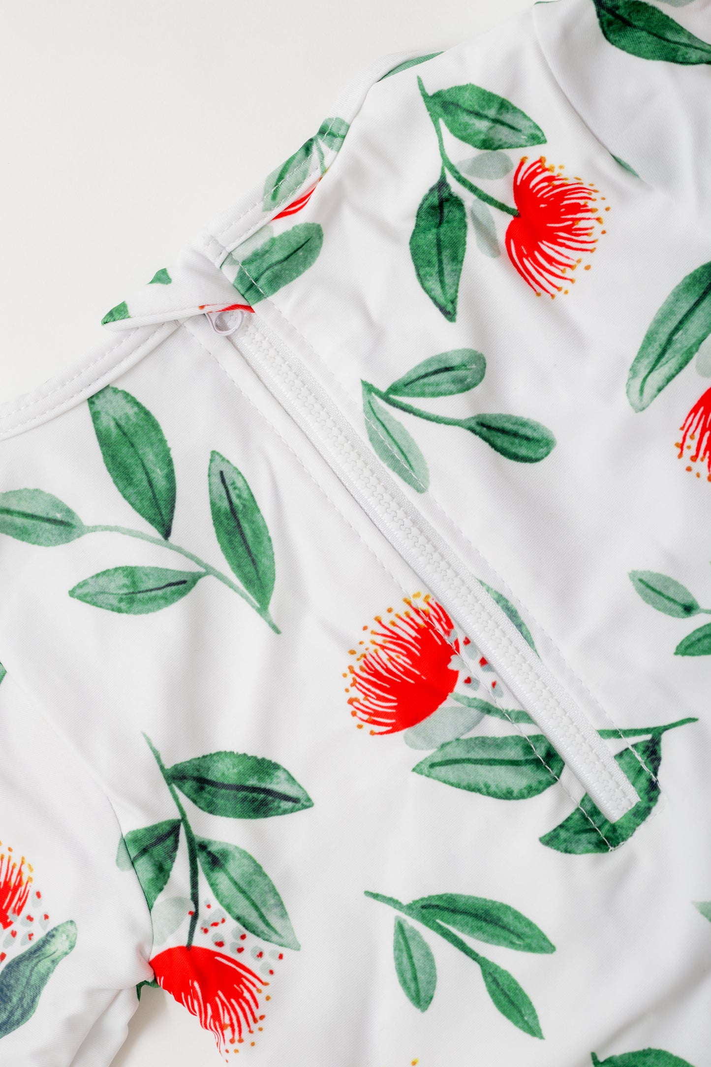 Saylor Mae Long Sleeve and Mid Leg Swimwear - Pohutukawa