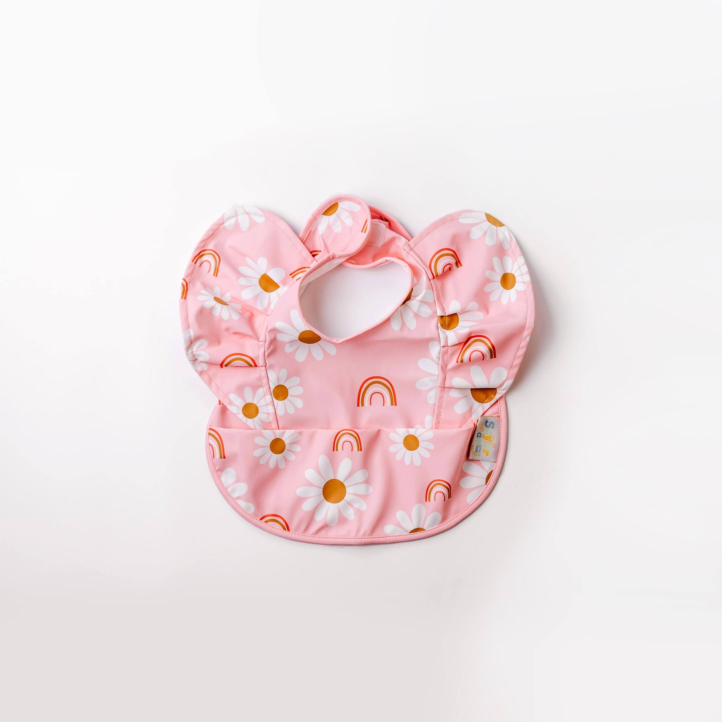 Saylor Mae Sleeveless Waterproof Bibs - Daisy Bow