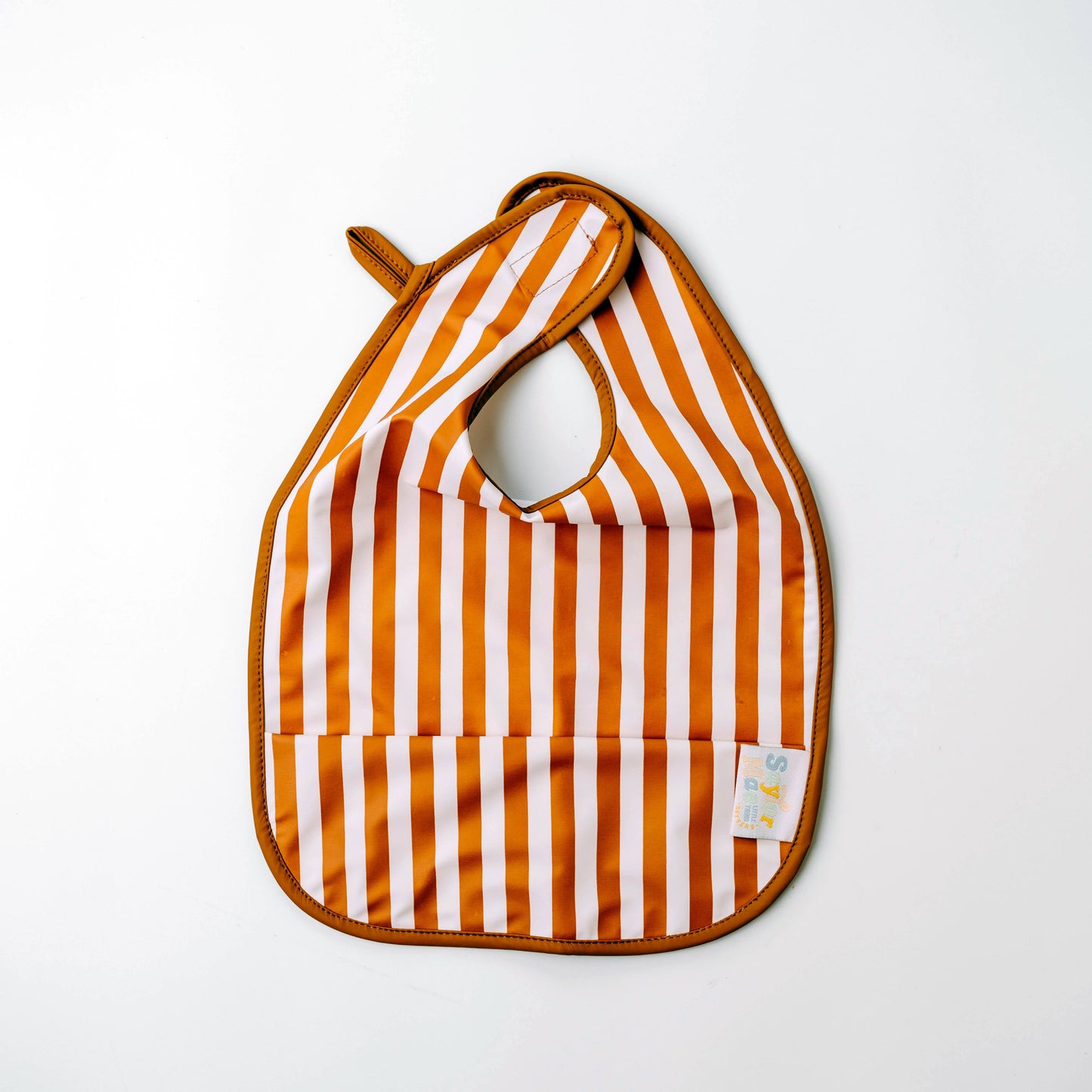 Saylor Mae Sleeveless Waterproof Bibs - Honey Stripe