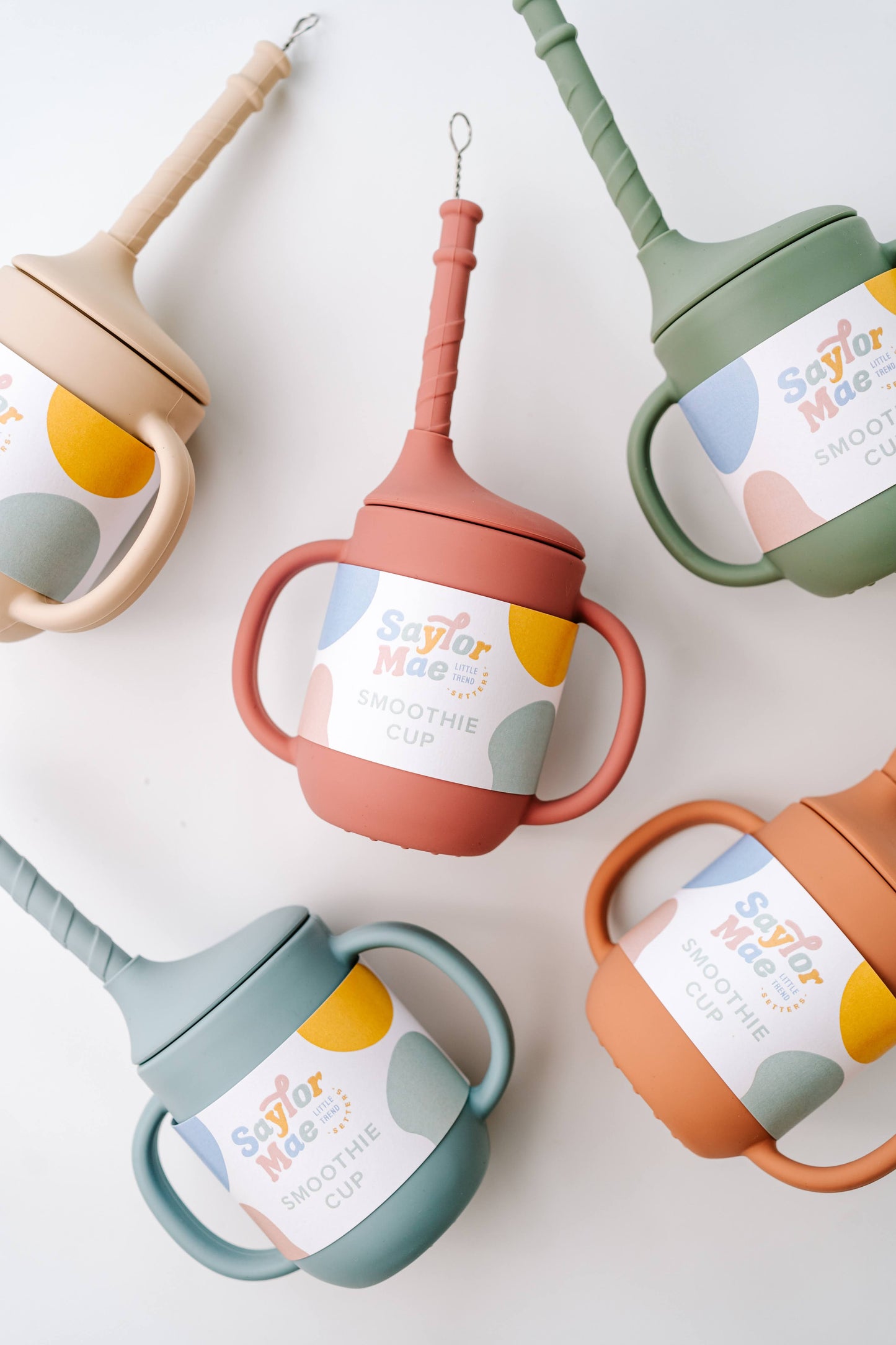 Saylor Mae Silicone Smoothie Cup - Quail Blue