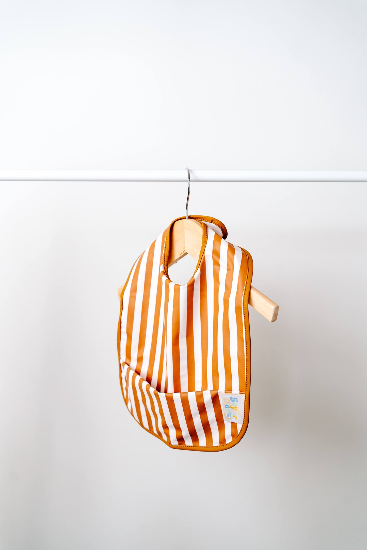 Saylor Mae Sleeveless Waterproof Bibs - Honey Stripe