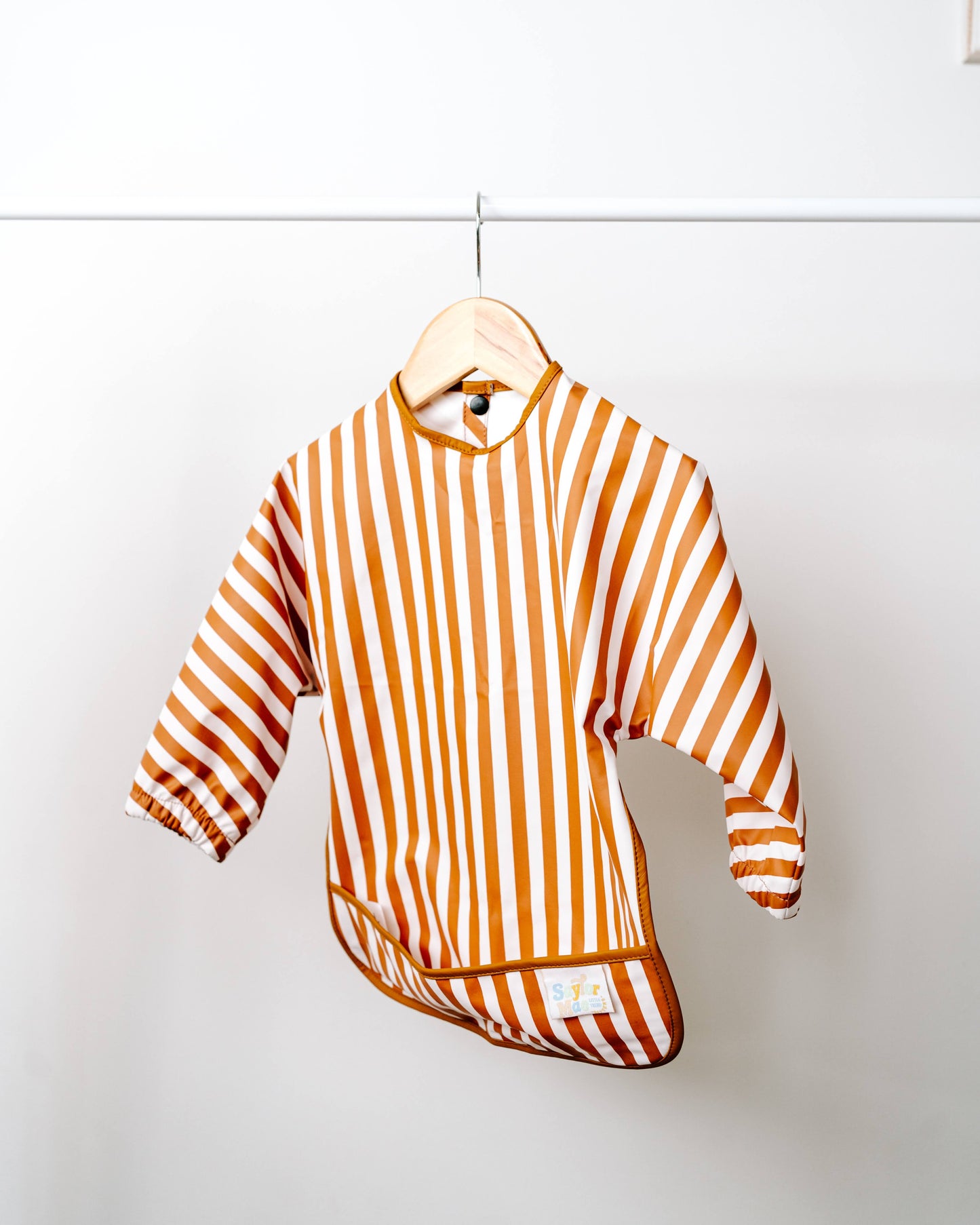 Saylor Mae Long Sleeve Waterproof Bibs - Honey Stripe