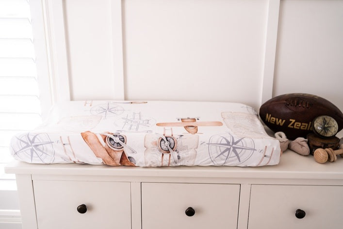 Saylor Mae Fitted Bassinet Sheets / Change Mat Cover - Oaklynn