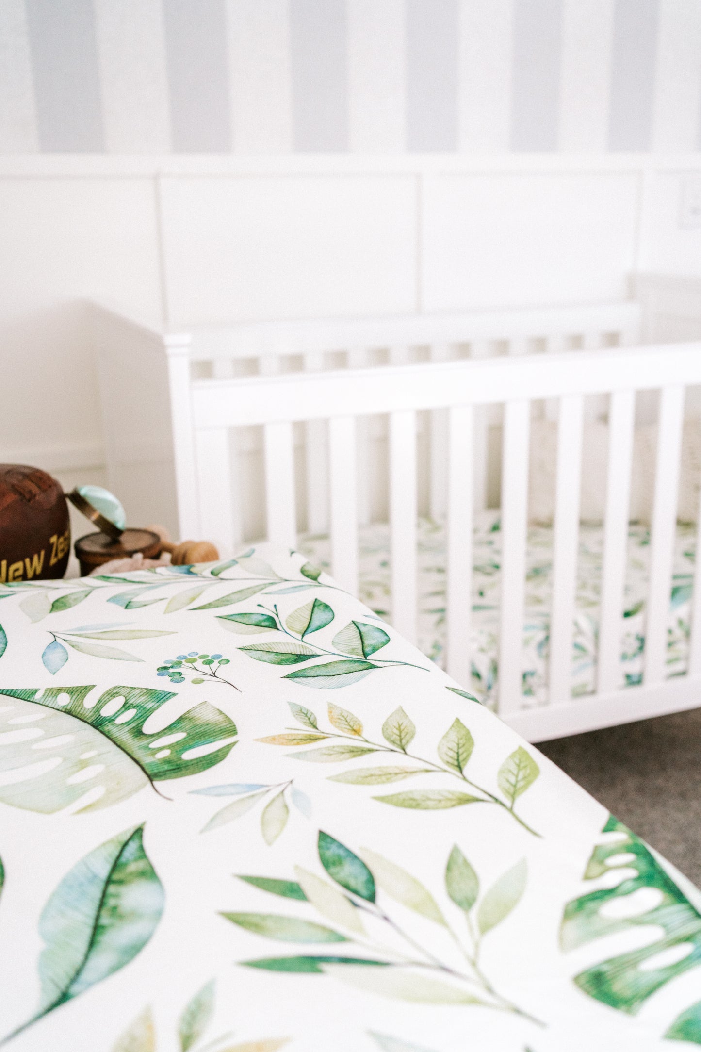 Saylor Mae Fitted Bassinet Sheets / Change Mat Cover - Olive