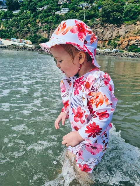 Saylor Mae Long Sleeve and Mid Leg Swimwear - Sienna