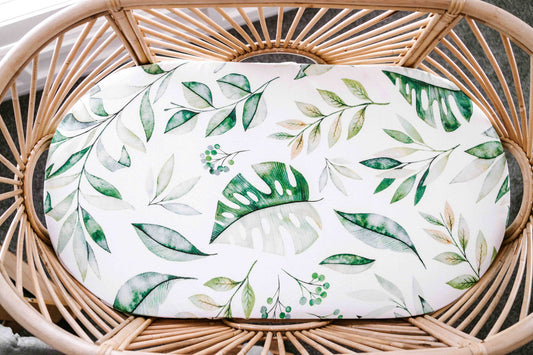 Saylor Mae Fitted Bassinet Sheets / Change Mat Cover - Olive