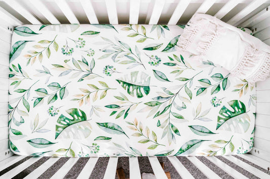 Saylor Mae Fitted Cot Sheets – Olive