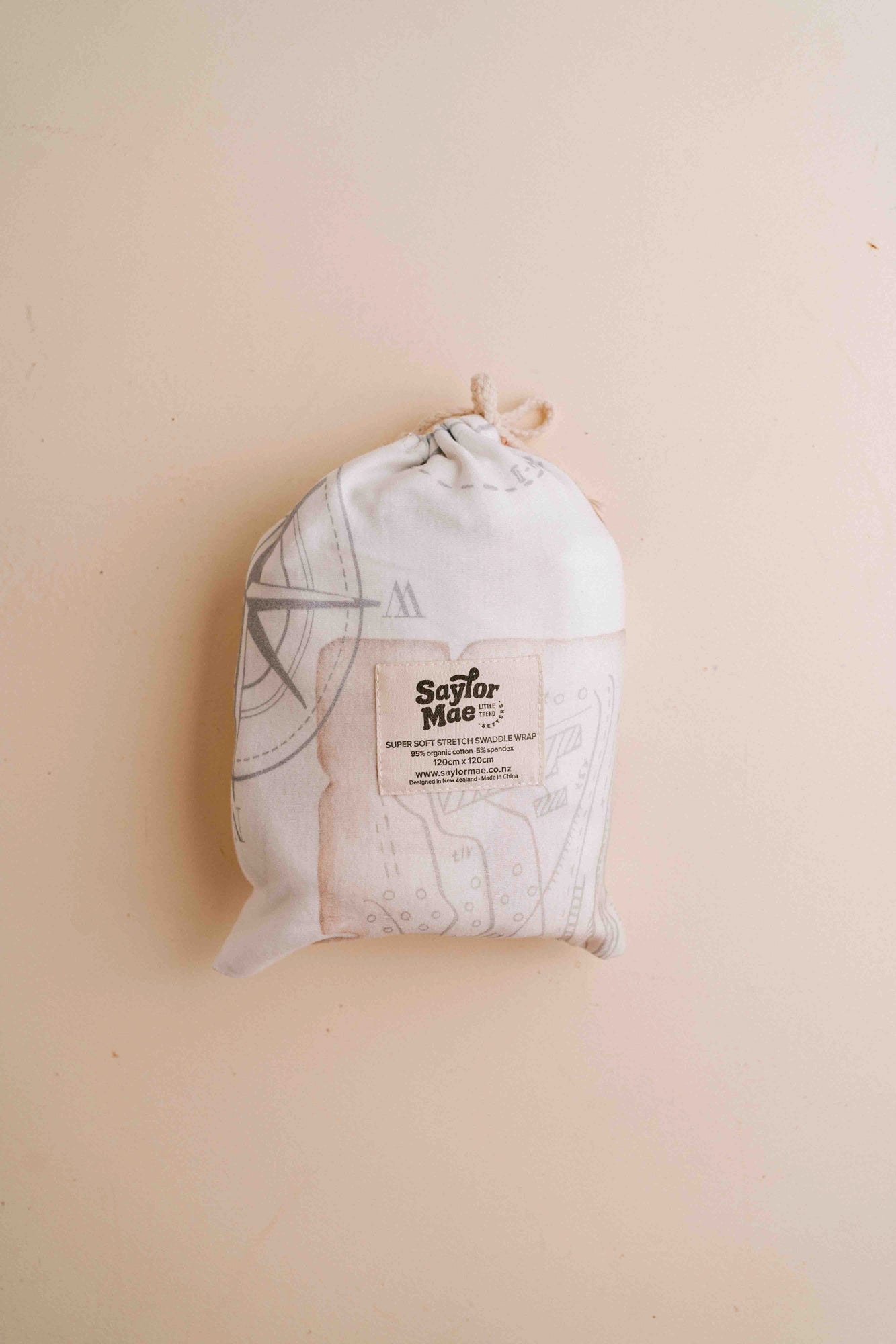 Saylor Mae Stretchy Swaddles Wrap Sets - Oaklynn with Beanie