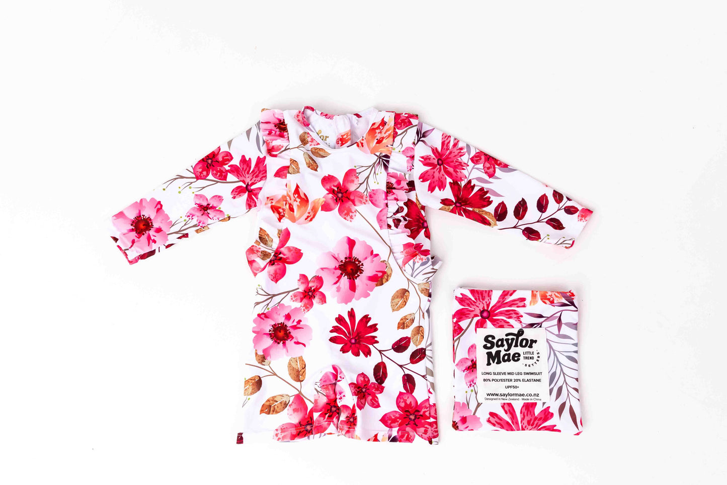Saylor Mae Long Sleeve and Mid Leg Swimwear - Sienna