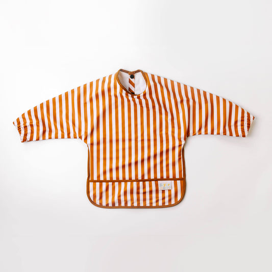 Saylor Mae Long Sleeve Waterproof Bibs - Honey Stripe