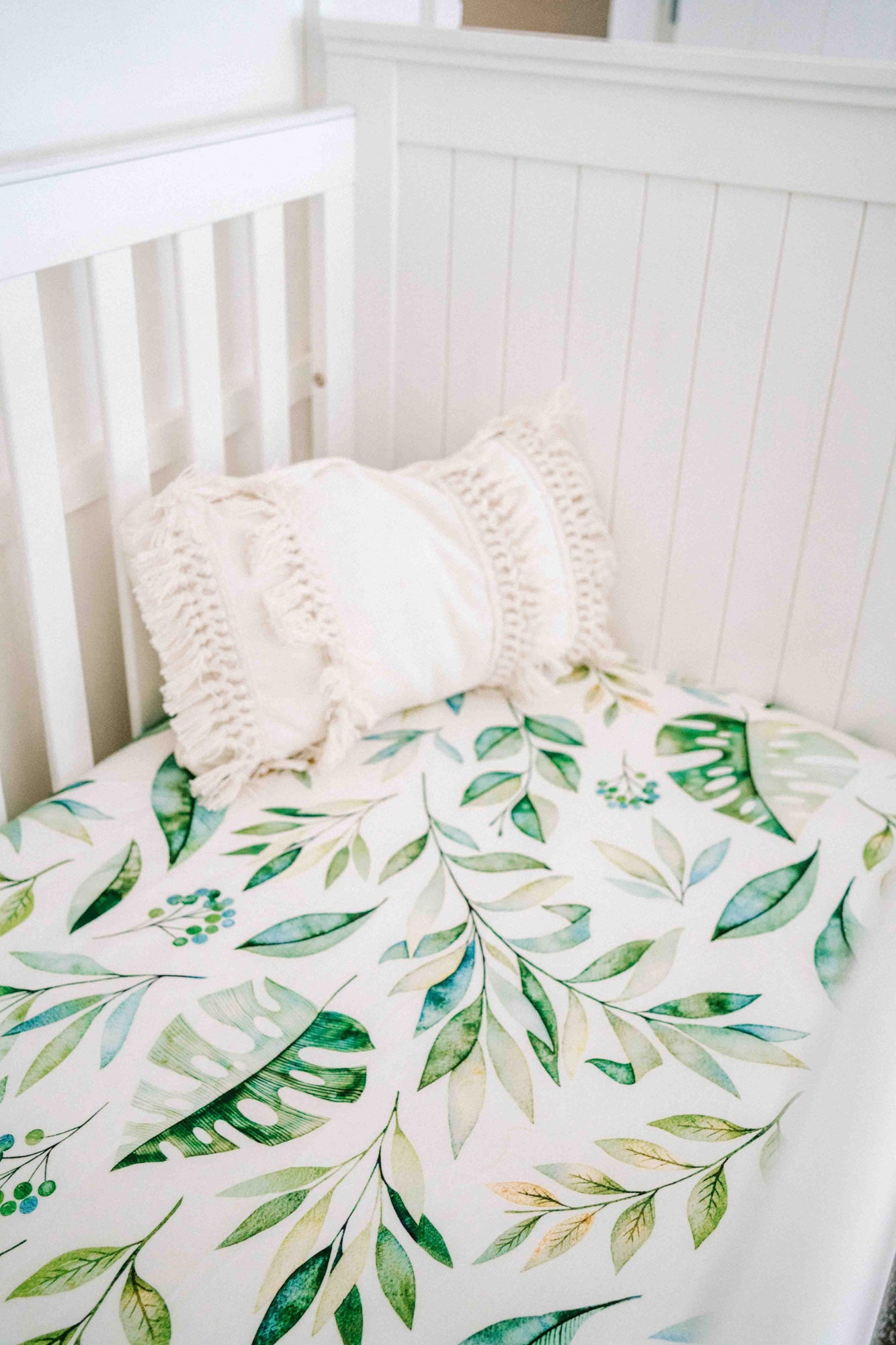 Saylor Mae Fitted Cot Sheets – Olive
