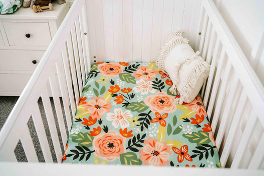 Saylor Mae Fitted Cot Sheets – Summer Botanicals