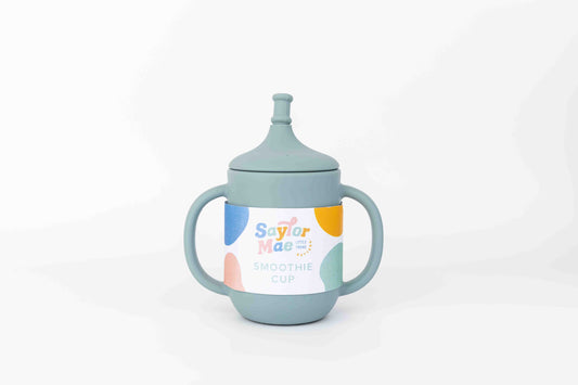 Saylor Mae Silicone Smoothie Cup - Quail Blue