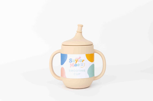 Saylor Mae Silicone Smoothie Cup - Sandy Linen