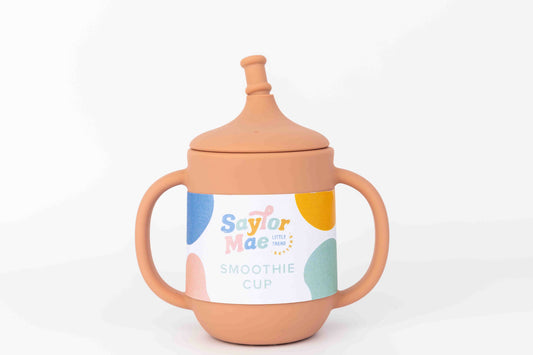 Saylor Mae Silicone Smoothie Cup - Toffee Coral